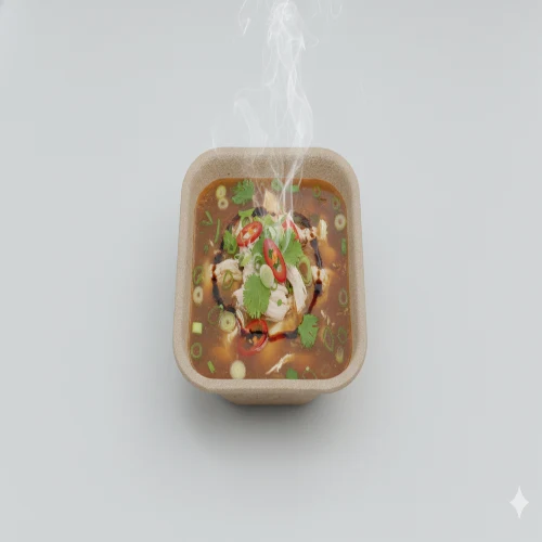 240ml Square Eco-Friendly Agri-Waste Bowl – 100% Biodegradable & Microwave Safe Costita